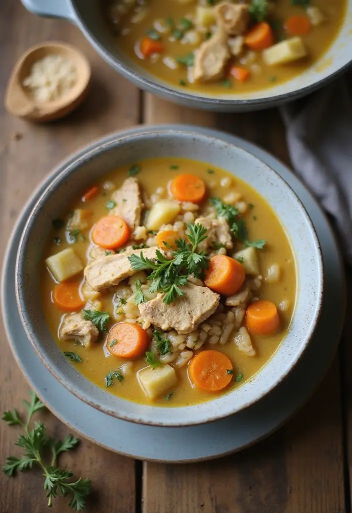 28 Meat Soup Recipes That Warm You Up - 26. Chicken and Wild Rice Soup