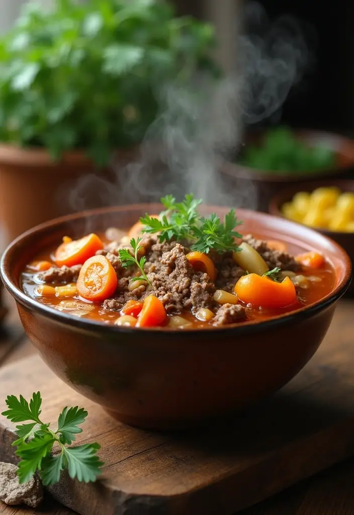 28 Meat Soup Recipes That Warm You Up - 9. Vegetable Beef Soup