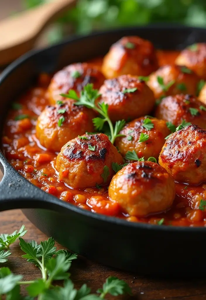 28 Meat and Potato Recipes That Satisfy Every Craving - 10. BBQ Meatball and Potato Bake