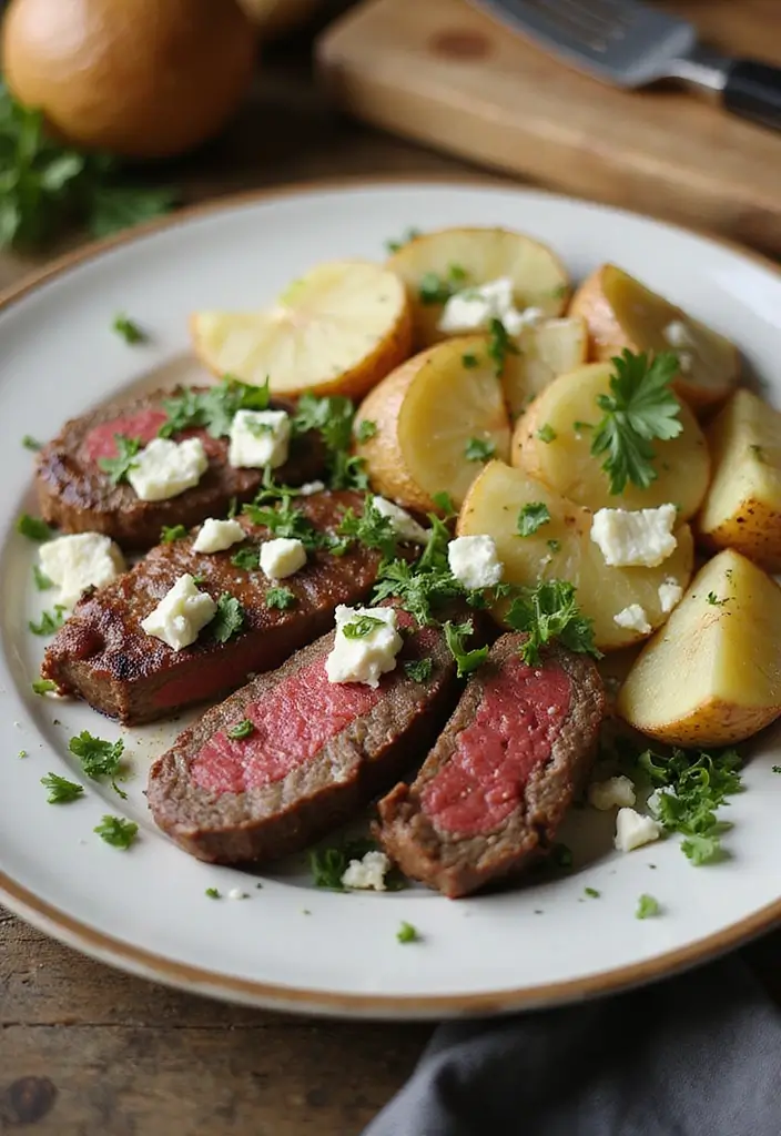28 Meat and Potato Recipes That Satisfy Every Craving - 18. Steak and Potato Salad