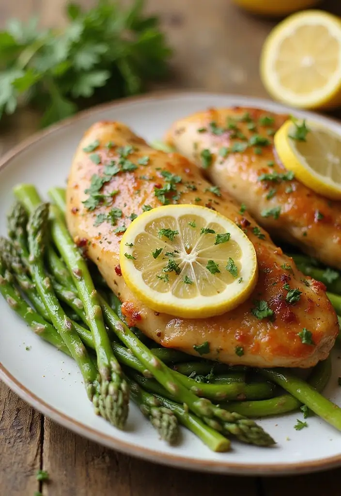 28 One-Pan Chicken Recipes That Save Time and Dishes - 1. Lemon Herb Chicken with Asparagus