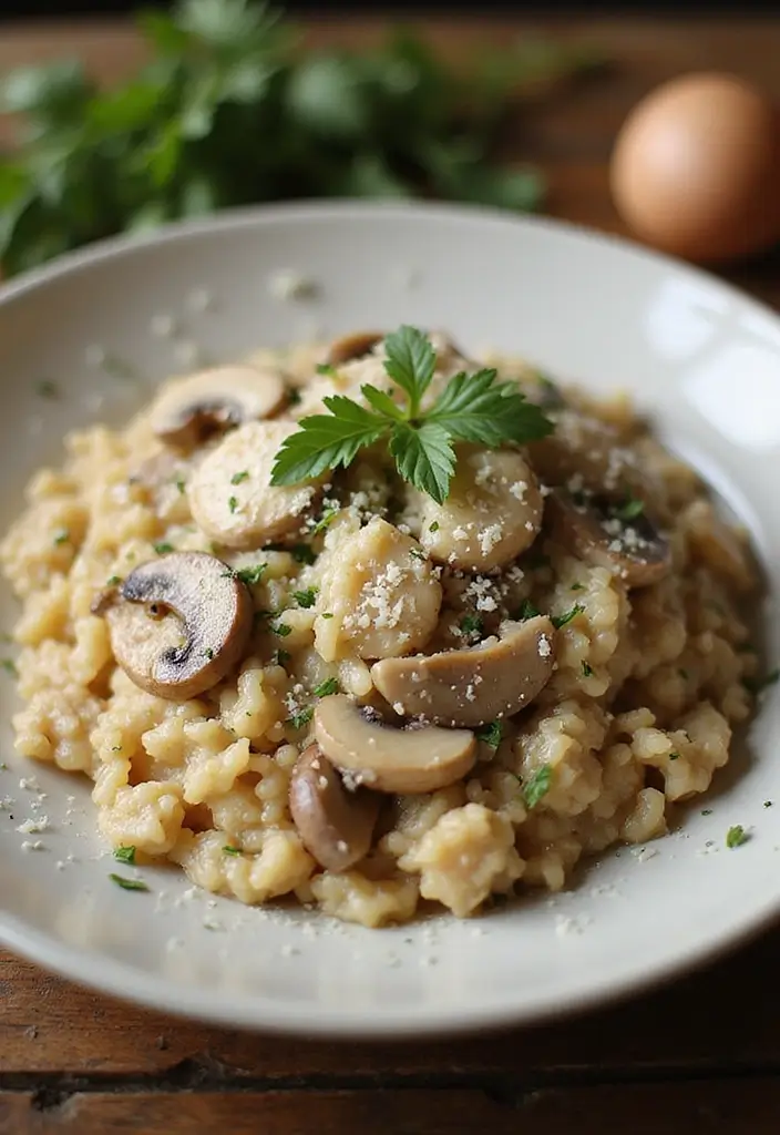 28 One-Pan Chicken Recipes That Save Time and Dishes - 16. Chicken and Mushroom Risotto