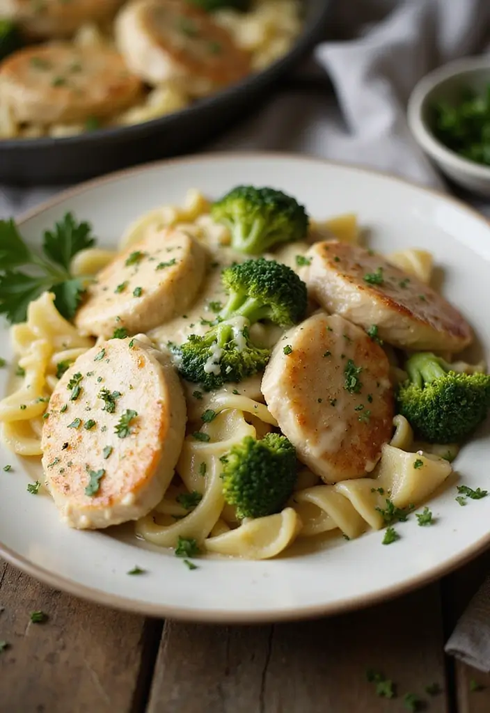 28 One-Pan Chicken Recipes That Save Time and Dishes - 18. One-Pan Chicken and Broccoli Alfredo