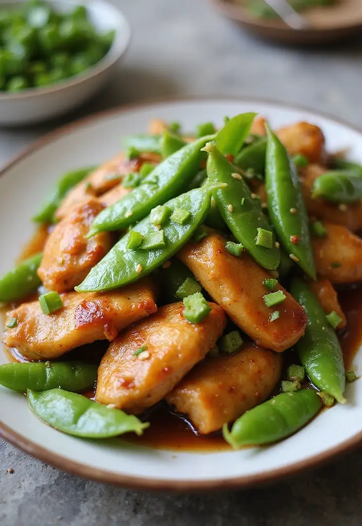 28 One-Pan Chicken Recipes That Save Time and Dishes - 24. Ginger Soy Chicken with Snap Peas