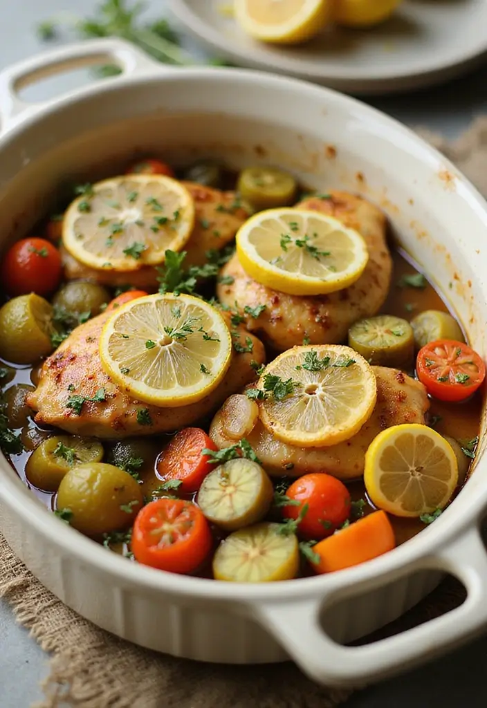 28 One-Pan Chicken Recipes That Save Time and Dishes - 26. Lemon Garlic Chicken with Veggies