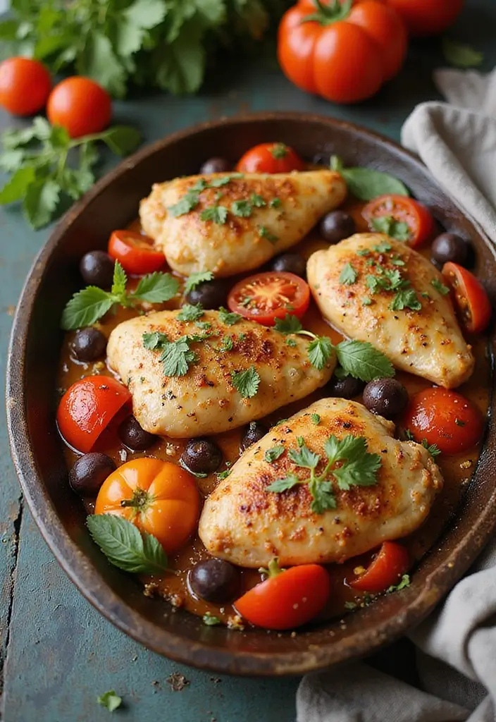 28 One-Pan Chicken Recipes That Save Time and Dishes - 28. One-Pan Mediterranean Chicken