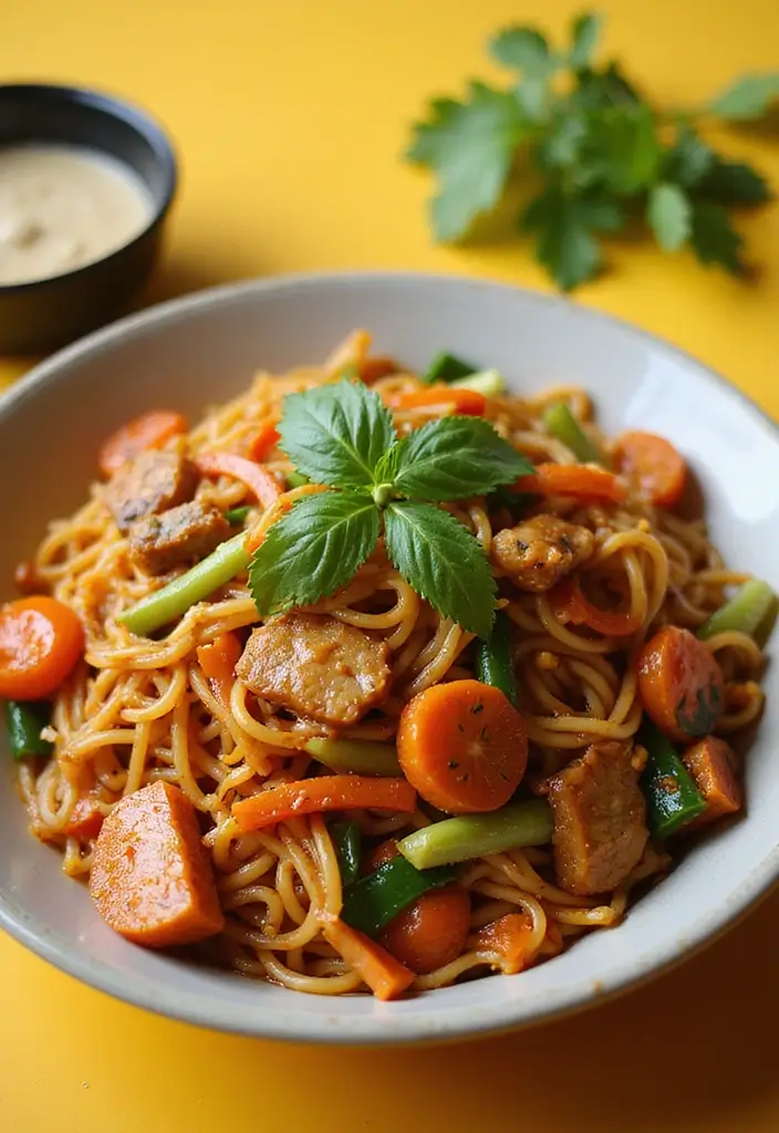 28 Pork Noodle Recipes for Cozy Evenings - 19. Spicy Pork Noodle Stir-Fry