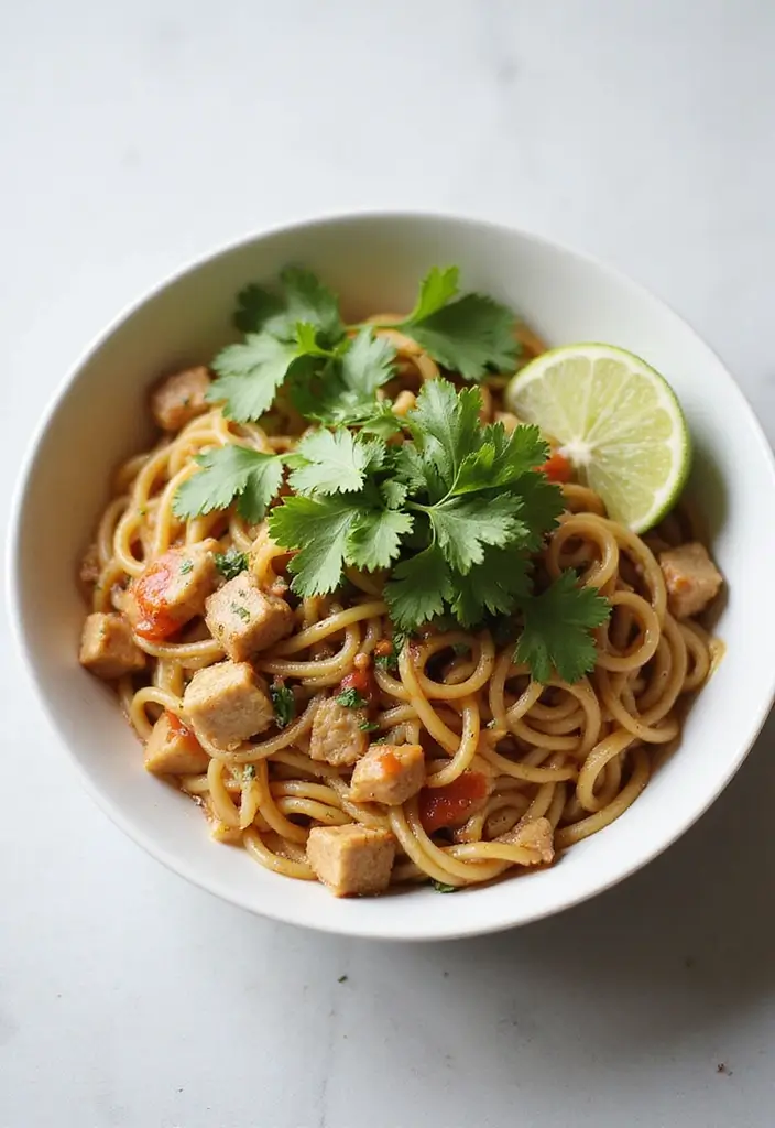28 Pork Noodle Recipes for Cozy Evenings - 24. Pork and Cilantro Noodles