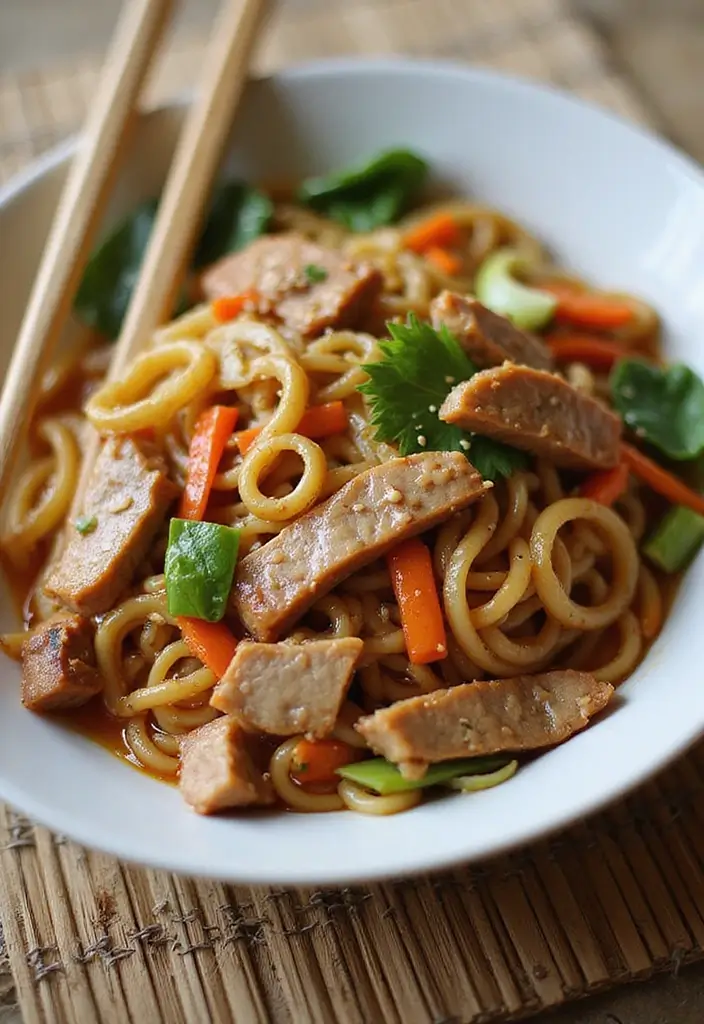 28 Pork Noodle Recipes for Cozy Evenings - 6. Pork Lo Mein