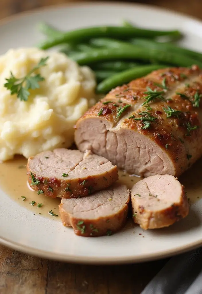 28 Pork Tenderloin Recipes Full of Flavor - 11. Garlic Rosemary Pork Tenderloin