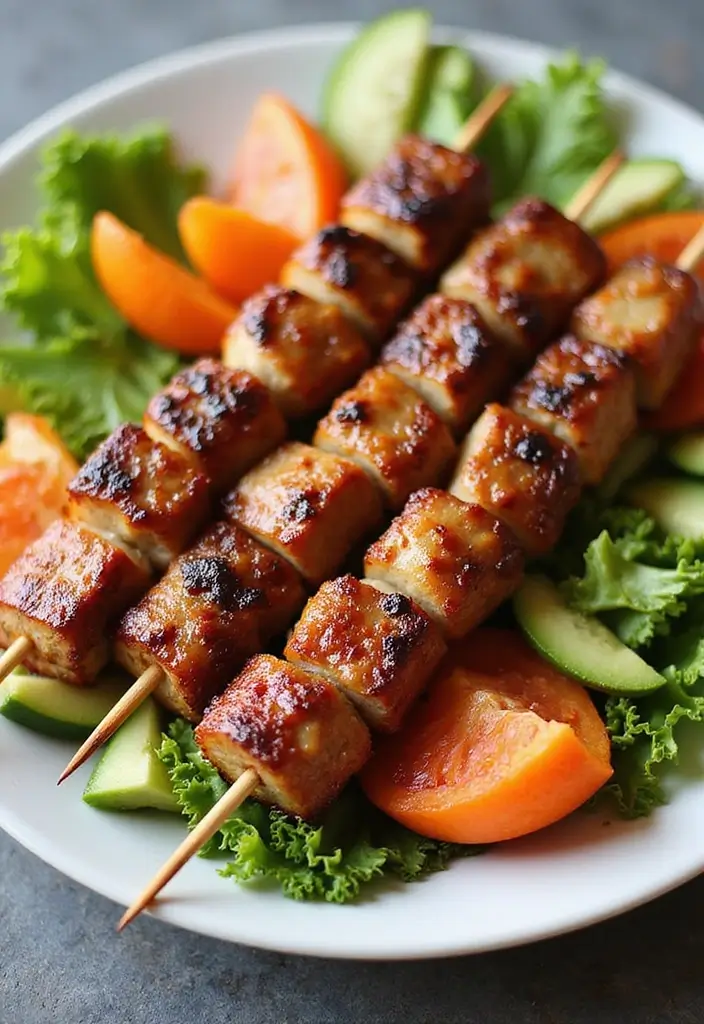 28 Pork Tenderloin Recipes Full of Flavor - 9. Teriyaki Pork Tenderloin Skewers