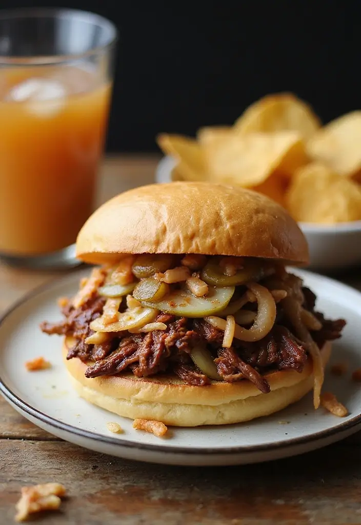 28 Shredded Beef Recipes Perfect for Tacos and Sandwiches - 4. Sweet and Tangy Shredded Beef Sandwiches
