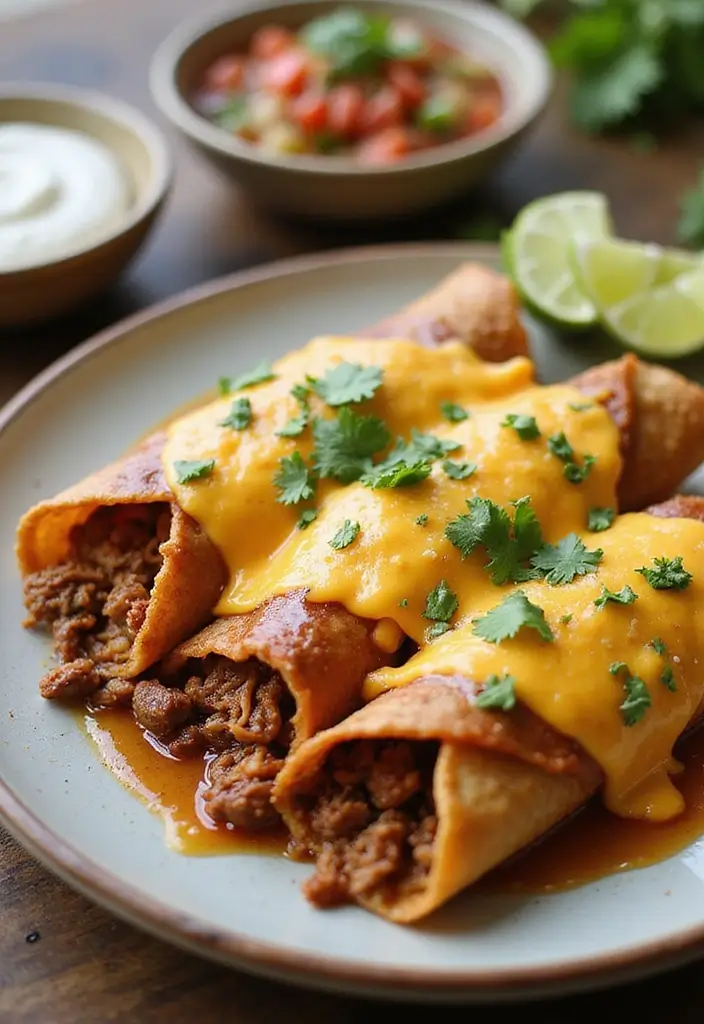 28 Shredded Beef Recipes Perfect for Tacos and Sandwiches - 6. Slow Cooker Shredded Beef Enchiladas