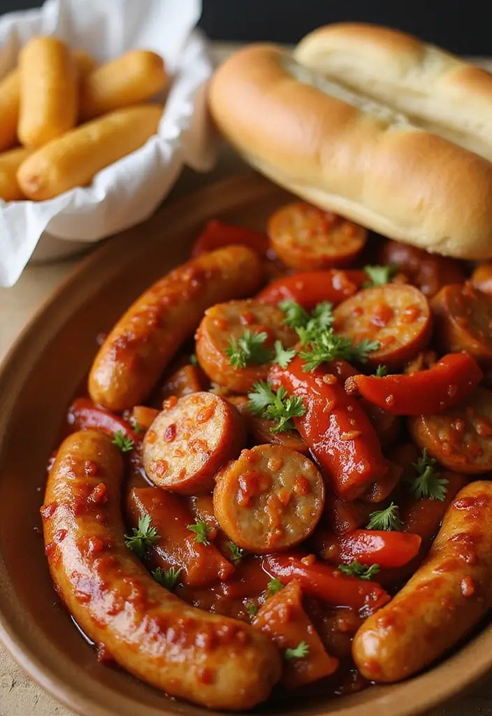 28 Slow Cooker Meat Recipes That Melt in Your Mouth - 12. Spicy Sausage and Peppers