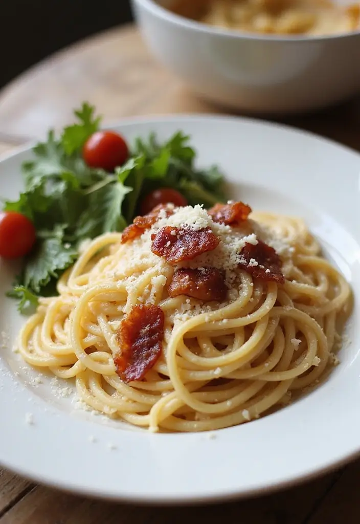 28 Slow Cooker Meat Recipes That Melt in Your Mouth - 24. Spaghetti Carbonara