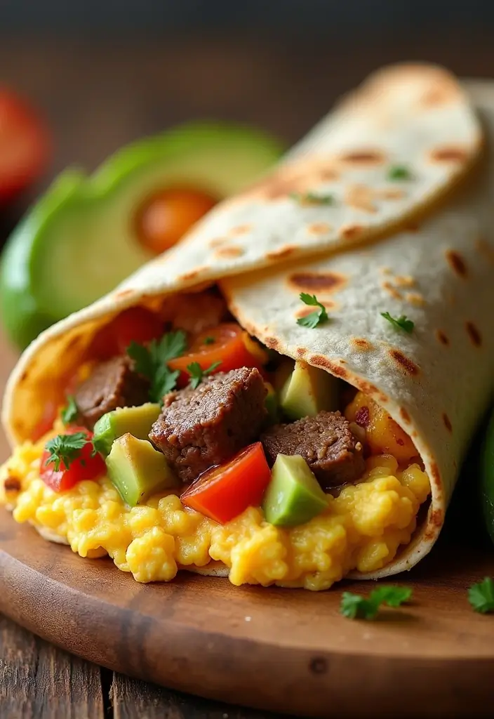 28 Steak Breakfast Recipes to Start Strong - 2. Steak Breakfast Burrito