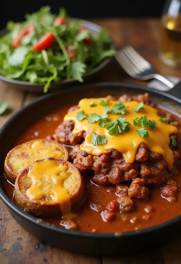 28 Steak and Potato Recipes for True Comfort Food - 18. Chili Steak and Potato Bake