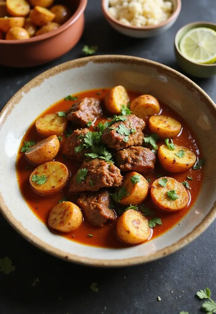 28 Steak and Potato Recipes for True Comfort Food - 20. Moroccan Steak and Potato Tagine